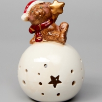 Светодиодная фигура "Медвежонок на шаре" 13.2х8.8х8.8, 1 LED, LR44x3(в компл.), Т/БЕЛЫЙ