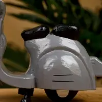 Сувенир "Мопед" дерево 15х9х10 см, цв. серый