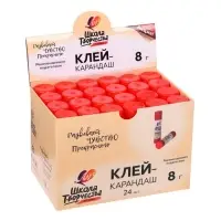 Клей-карандаш PVP 8 г Луч "Школа творчества"