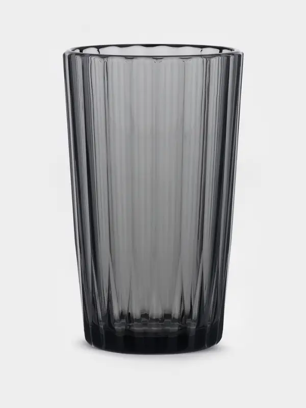 Стакан высокий "Мистерия" графит 280 мл, 6 шт.