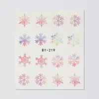 Слайдеры для ногтей &laquo;Снежинки&raquo;, разноцветные