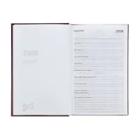 Ежедневник датир 2026г А5 168л б/вин, Бордо