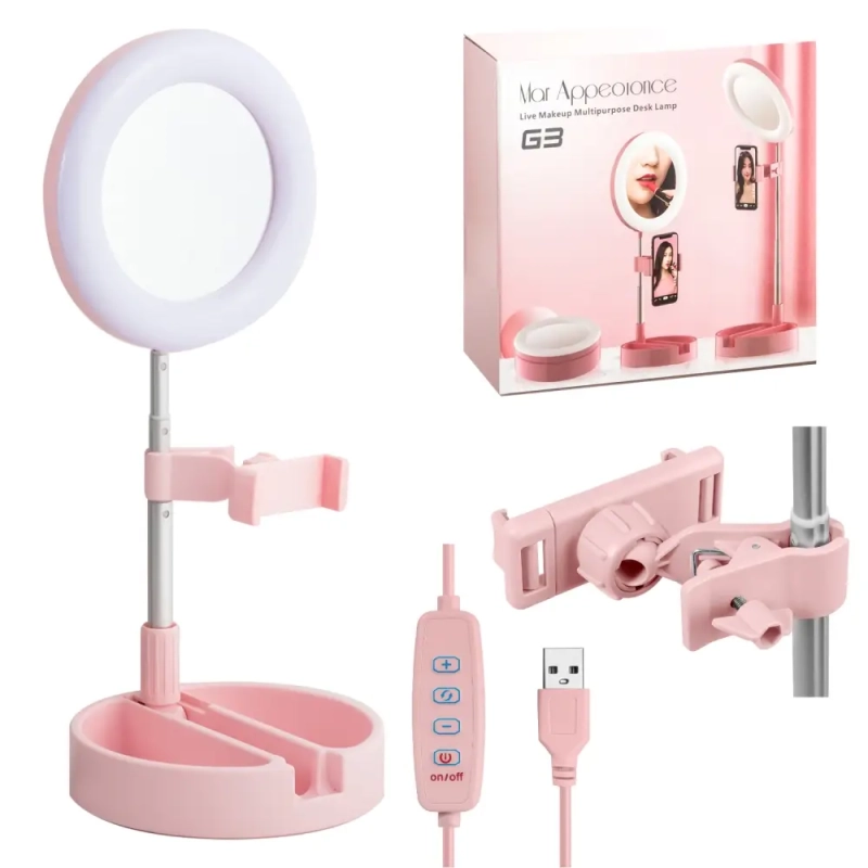 *Селфи кольцо G3 розовое