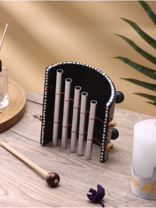 Сувенирный музыкальный инструмент "Ксилофон" бамбук, алюминий 25х15х8 см