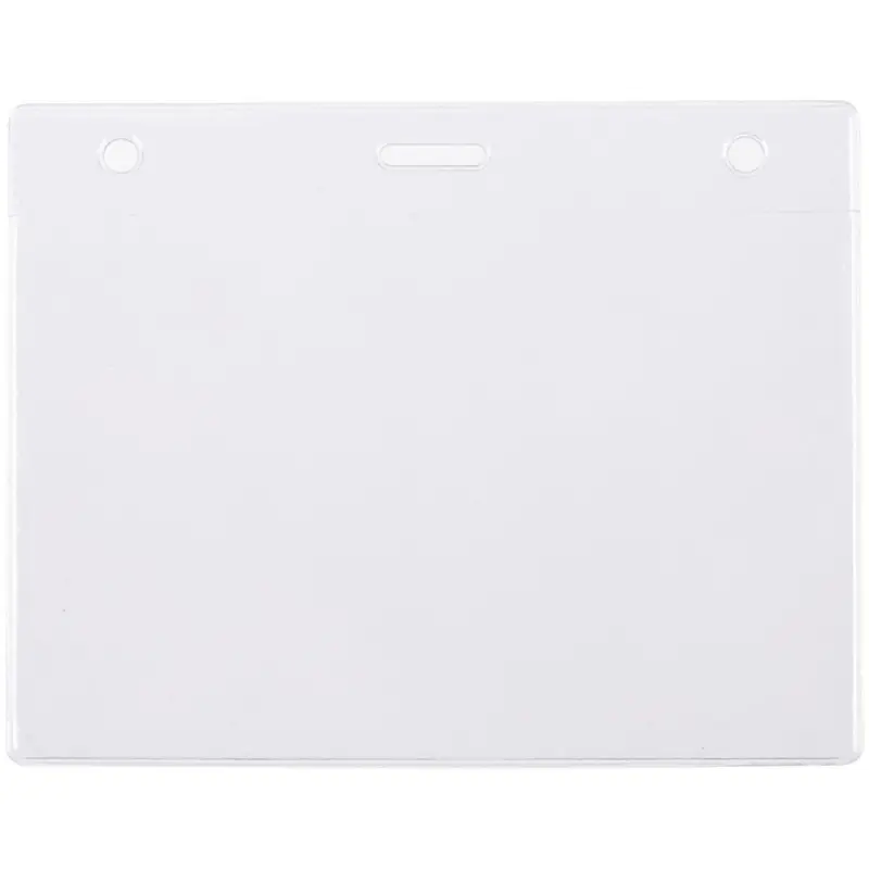 Карман для бейджа Lucid, горизонтальный, из фактурного ПВХ