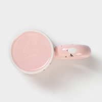 Кружка керамическая &laquo;Бублик&raquo;, 300 мл, цвет розовый