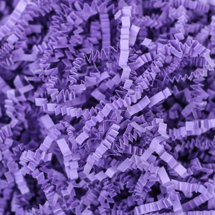Наполнитель бумажный для подарков, фиолетовый, 100 г