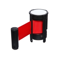 Кассета c вытяжной лентой - 280 см, высота - 11 см, ширина - 48 мм, красная