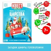 Квест-книга игра &laquo;Побег из Снежного царства&raquo;, 18 страниц
