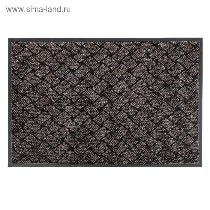Коврик придверный влаговпитывающий &laquo;Крафт&raquo;, 60&times;90 см, цвет коричневый