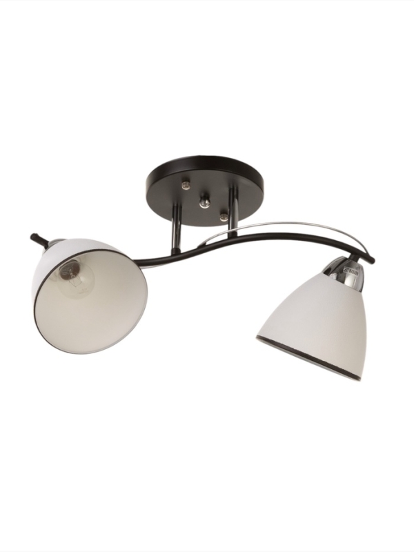 Люстра "Ирида" 2хЕ27 40Вт черно-хромовый 42х19х24 см