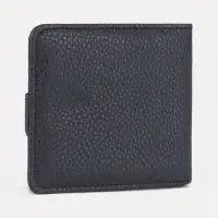 Портмоне мужское на кнопке, отдел для купюр, для карт, цвет чёрный