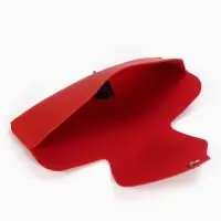 Футляр для очков , 16*3*6,3 см, кнопка, красный