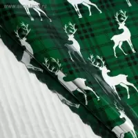 Плёнка упаковочная на Новый год полиграфичная &laquo;Олени&raquo;, 100 х 70 см