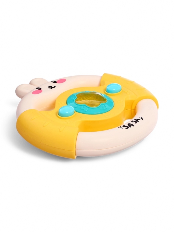 Музыкальный руль &laquo;Малыш зайчик&raquo;, звуковые и световые эффекты, жёлтый