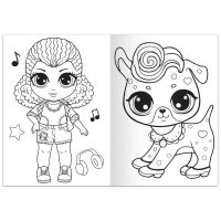 Раскраска &laquo;Стильные девчонки&raquo;, 68 стр., формат А4