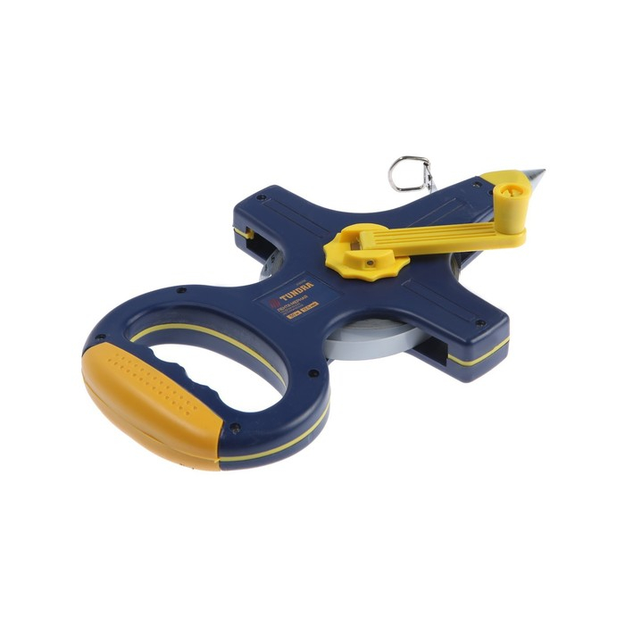 Рулетка геодезическая ТУНДРА, металлическая лента, 50 м х 12.5 мм