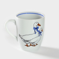 Кружка фарфоровая &laquo;Гуси&raquo;, 300 мл