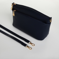 Сумка женская кросс-боди на молнии, цвет синий