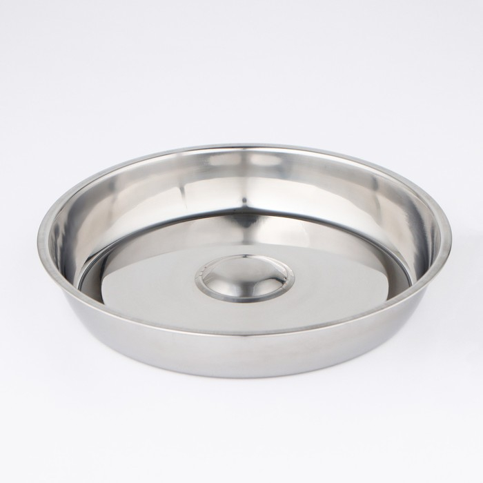 Крышка-Клош из нержавеющей стали, 28&times;28&times;4,5 см, круглая