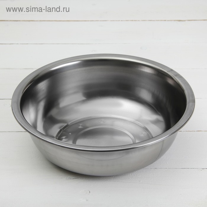 Миска из нержавеющей стали &laquo;Мэйли&raquo;, 3 л, 29&times;9 см, цвет серябряный