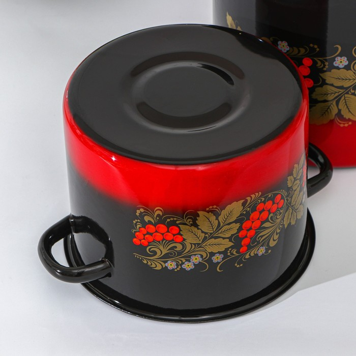 Набор кастрюль &laquo;Рябинка&raquo;, 2 предмета: 3,5 л, 5,5 л, индукция