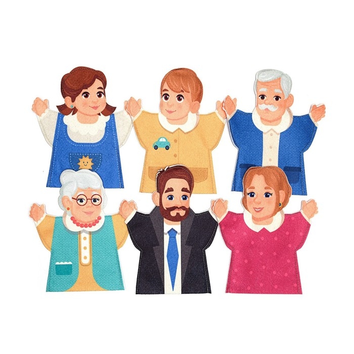 Игра-конструктор &laquo;Семья&raquo;, 6 деталей