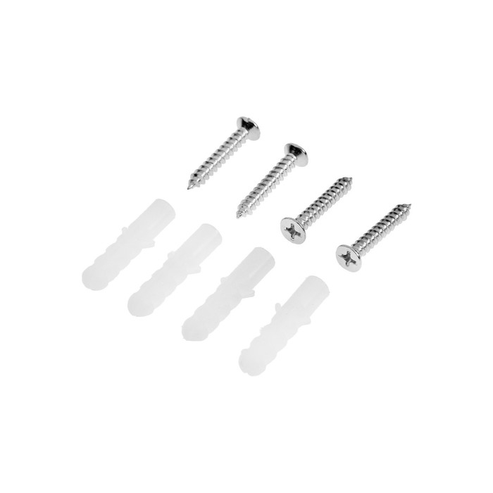 Зеркалодержатель (арт.1189), d=25 мм, без сверления, цвет хром, 4 шт.