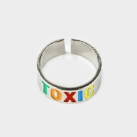 Кольцо металлическое &laquo;TOXIC&raquo;, 1.7 cм