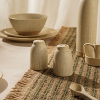 Набор для специй керамический SL Home &laquo;Виенто&raquo;, 2 предмета: солонка 80 мл, перечница 80 мл, цвет бежевый