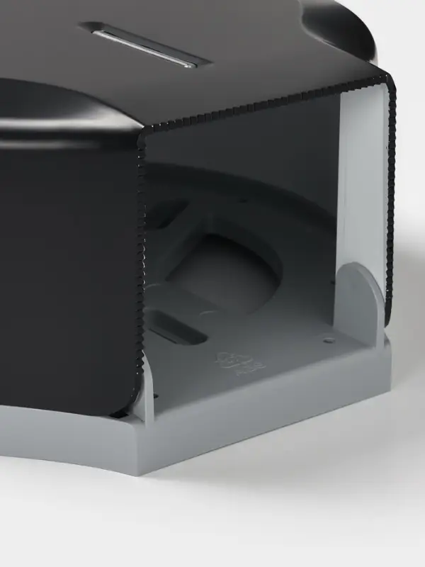 Диспенсер туалетной бумаги, пластик черный, втулка 4 см