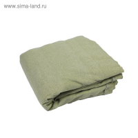 Брезент огнеупорный, 4 &times; 3 м, плотность 400 г/м&sup2;, люверсы шаг 1 м, хаки