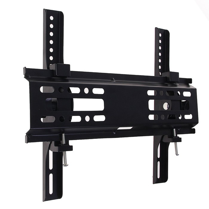 Кронштейн Luazon KrON-54, для ТВ, наклонный, 15-42", 55 мм от стены, черный