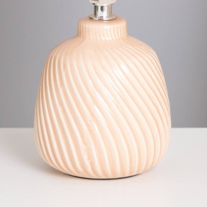 Лампа настольная "Кения" 1х40Вт Е14 какао 13х13х25см