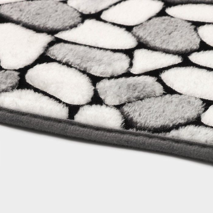 Коврик для ванной и туалета Доляна &laquo;Галька&raquo;, 50&times;80 см