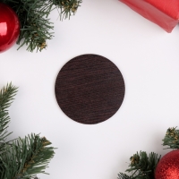 Набор "Золотая подкова", подставка под горячее и 2 подстаканника, D-20,5 см