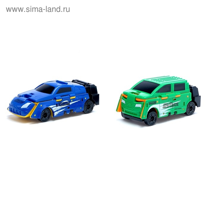 Машина &laquo;Гонка&raquo;, трансформируется, набор 2 штуки, МИКС