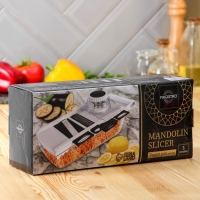 Слайсер универсальный Magistro Vegan pro, 5 насадок, 31,8&times;13,7&times;9 см, цвет чёрно-белый