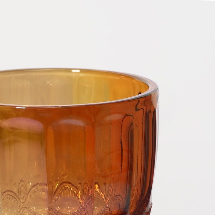 Бокал из стекла Magistro &laquo;Ла-Манш&raquo;, 250 мл, 8&times;15,5 см, цвет янтарный