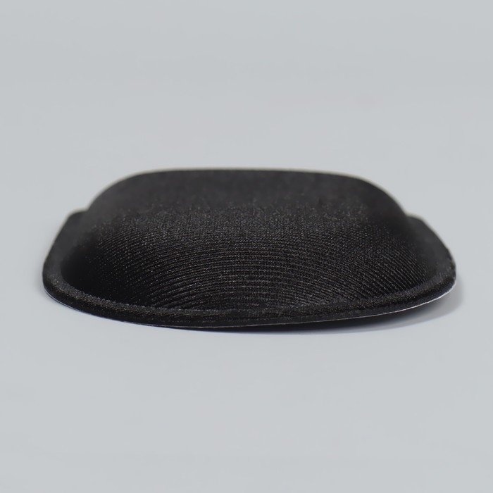 Подпяточники для обуви, клеевая основа, 8,3 &times; 6,5 см, пара, цвет чёрный