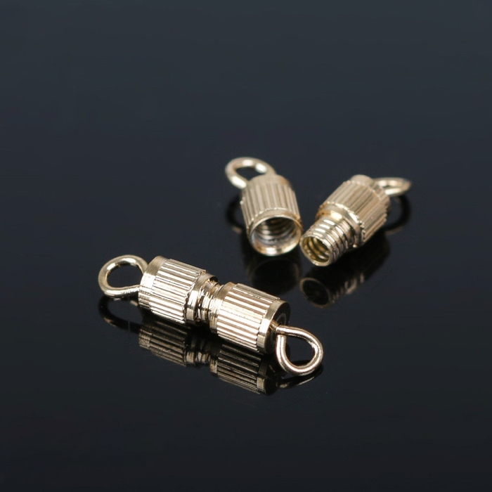 Замок винтовой 7&times;3 мм (набор 10 шт.), цвет золото