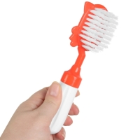 Набор расчёсок с погремушкой &laquo;Мяу&raquo;, 2 предмета: расчёска с зубчиками + щётка, МИКС