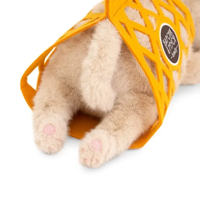 Мягкая игрушка &laquo;Кот Барсик в сумке бежевый&raquo;, 56 см