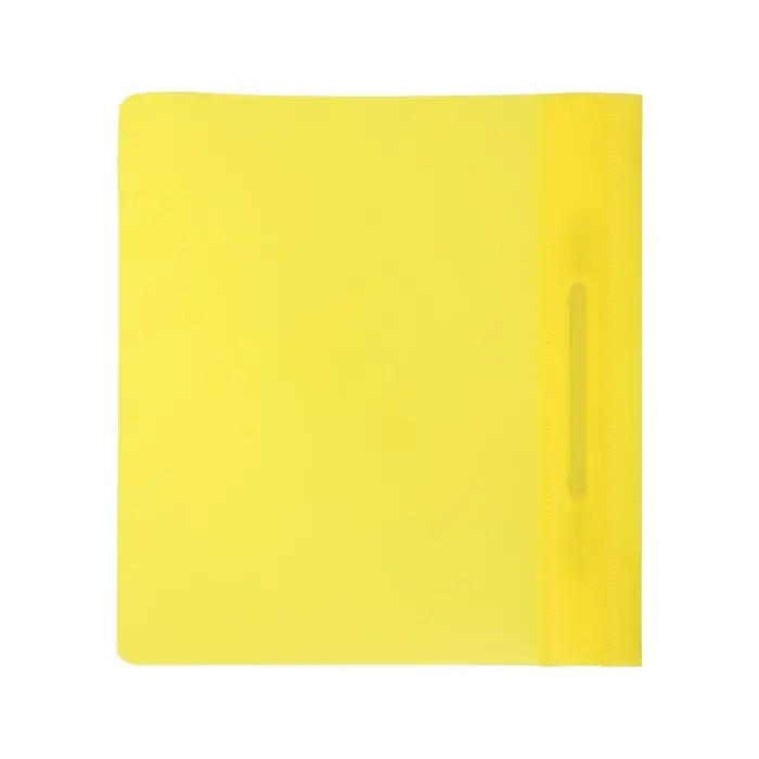 Папка-скоросшиватель Calligrata, А5, 180 мкм, жёлтая, прозрачный верх