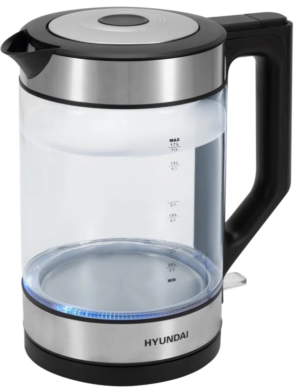 Чайник HYK-G3509 1,7л 2200Вт черный (стекло)