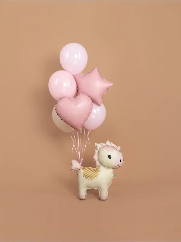 Воздушный шар фольгированный 3D 25" &laquo;Лошадка&raquo;, кремовый
