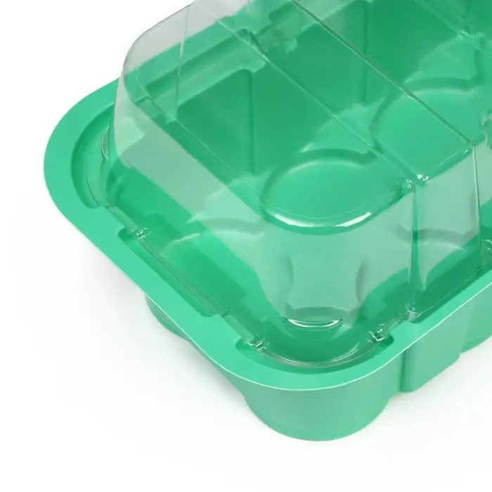 Мини-парник для рассады, 35&times;13&times;11 см, 24 ячейки под таблетки для рассады d=4 см, пластик, Greengo