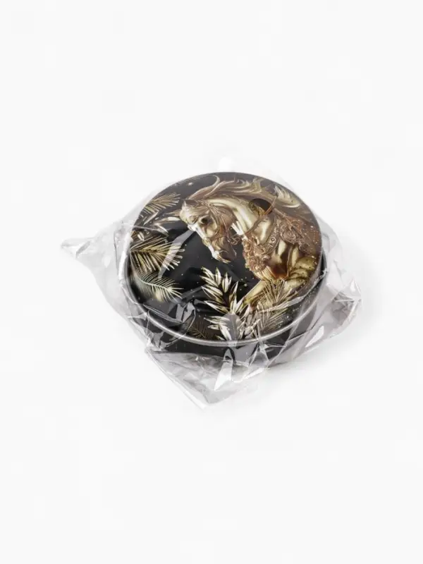 Свеча ароматическая новогодняя в банке &laquo;Конь&raquo;, ч/з, аромат мандарин, 4.8 см