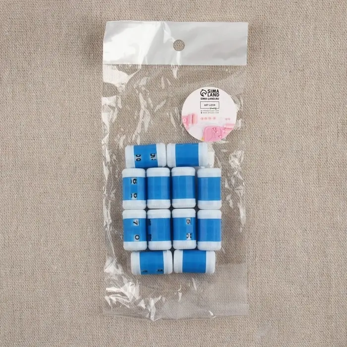 Счётчик рядов, 2.5&times;1.4&times;1.4 см, синий