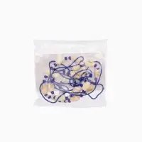 Ожерелье "Халия" длина 35 см, цв. синий